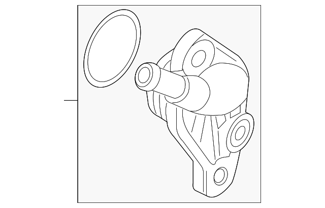 Engine Coolant Outlet Flange 06K-121-132 - View 7