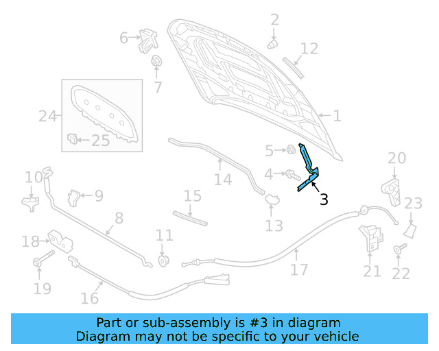 Hood Hinge 17A-823-301 - View 3