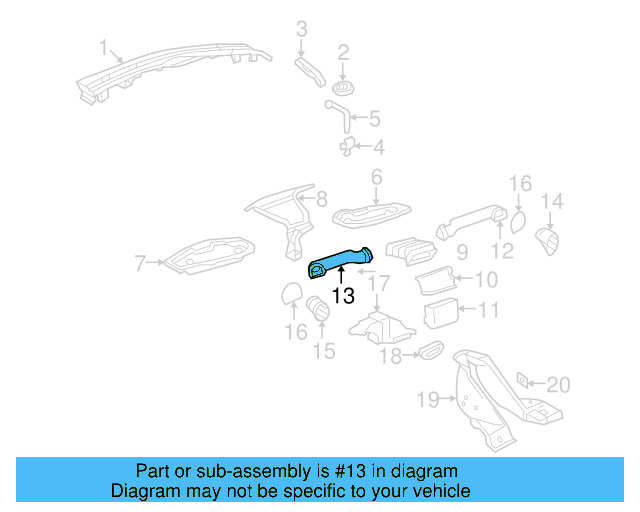 Duct 1C1-819-633-A - View 9