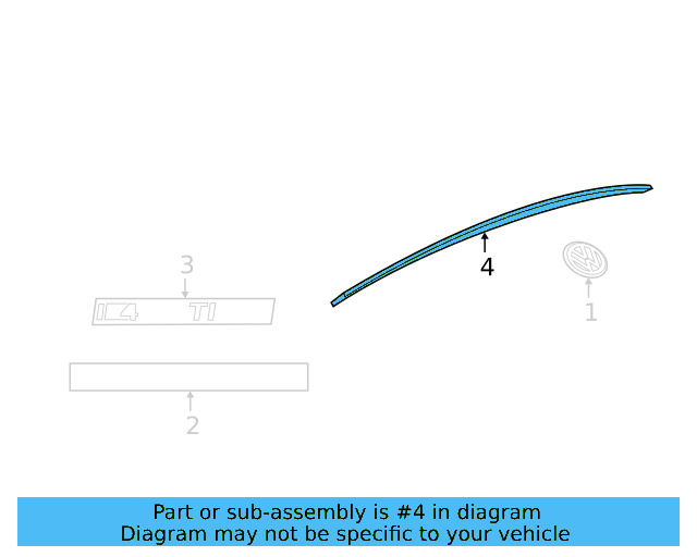 Spoiler 3G8-827-933-B-041 - View 3