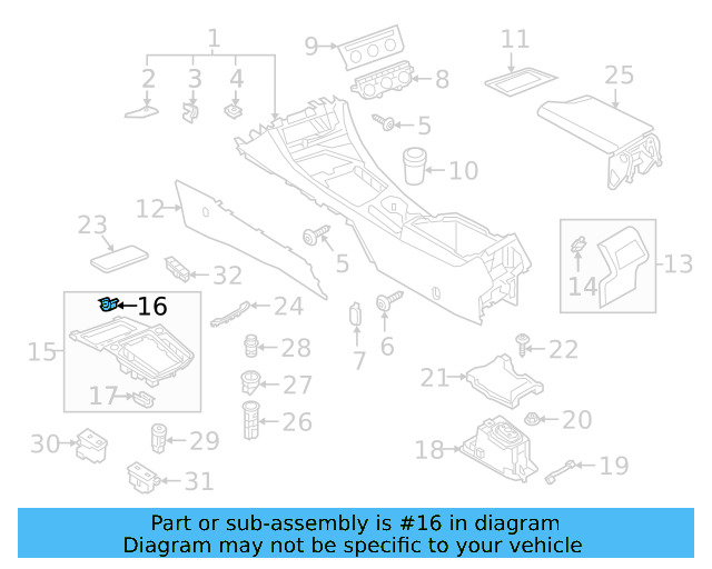 Lower Trim Panel Retainer Clip 3C8-867-190 - View 49