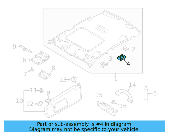Headliner Retainer 17A-867-785 - View 3