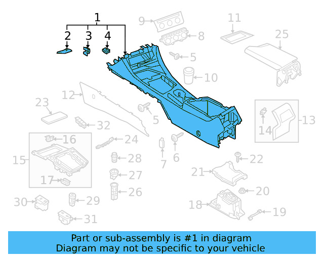Console Body 17B-863-241-N-82V - View 3