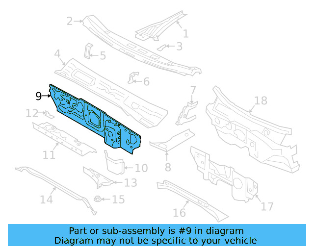 Dash Panel 5Q1-803-155-B - View 7