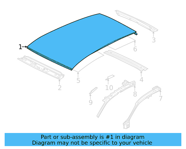 Roof Panel 17A-817-111 - View 4