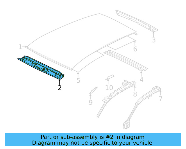 Windshield Header 17A-817-123 - View 3
