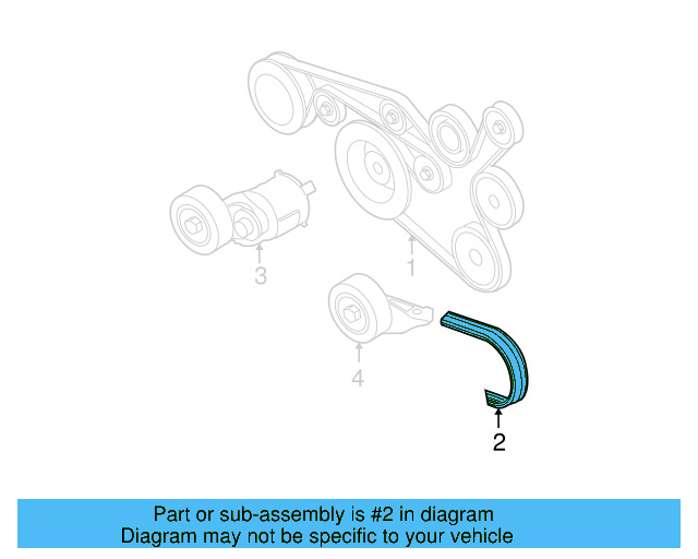 Accessory Drive Belt 07K-145-933-G - View 3