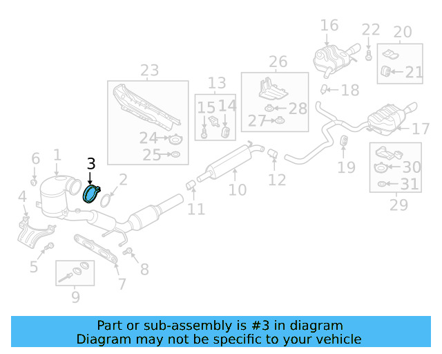 Converter & Pipe Clamp 5Q0-253-725-G - View 16