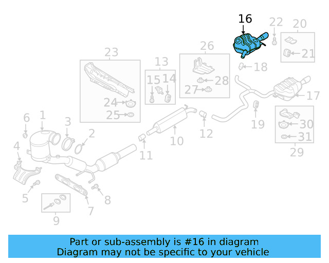 Rear Muffler 17A-253-609-K - View 5