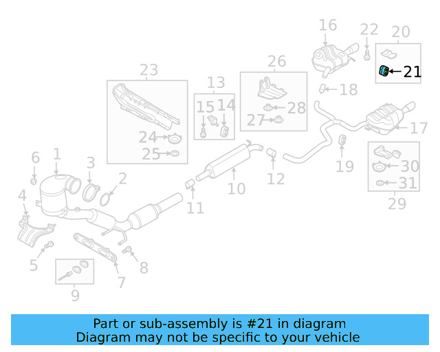 Muffler & Pipe Retainer Ring 1K0-253-147-E - View 34