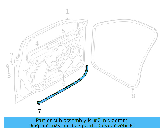 Door Weather 17A-837-702-B-5AP - View 4