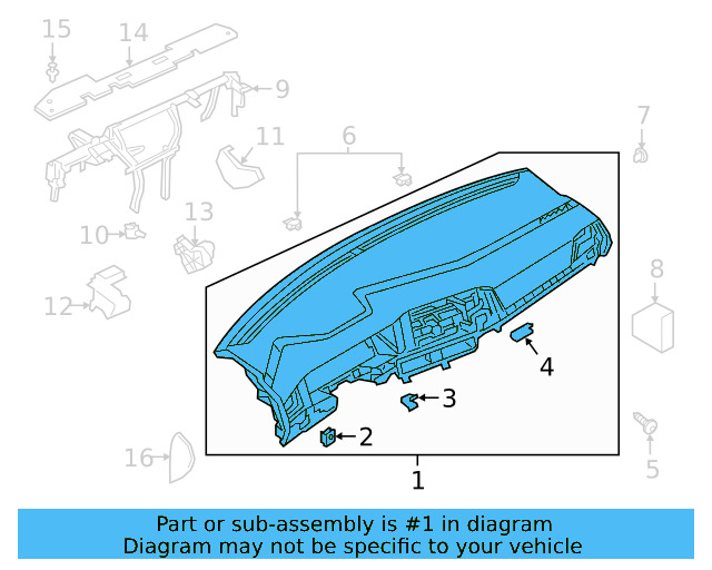 Instrument Panel 17B-857-003-E-RA3 - View 5