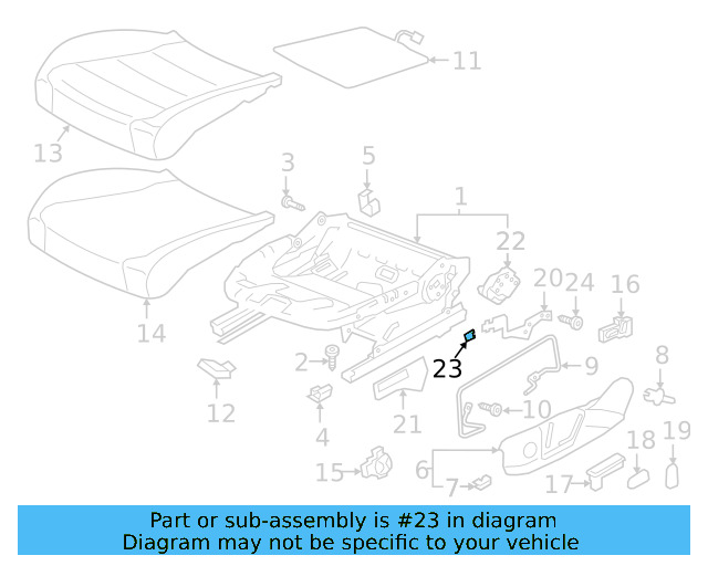 Adjust Handle Retainer Clip 1K0-881-449 - View 8