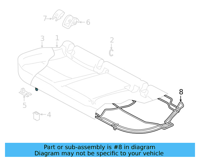 Seat Frame 5QM-885-305 - View 10