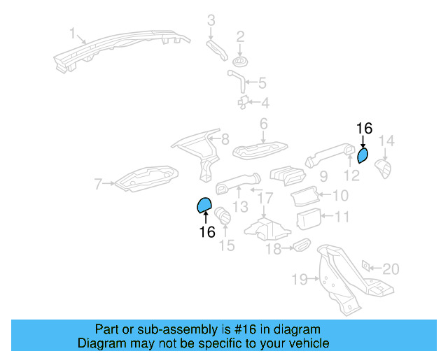 Duct Gasket 1C0-819-740-A - View 8
