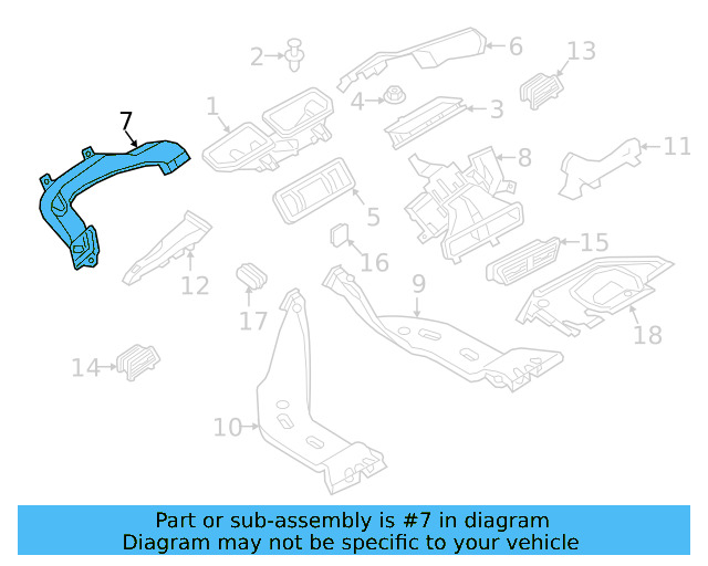 Upper Duct 17B-819-634 - View 3