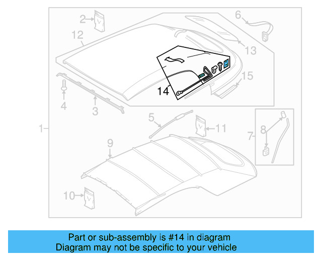 Tension Cable 5C3-898-634 - View 3