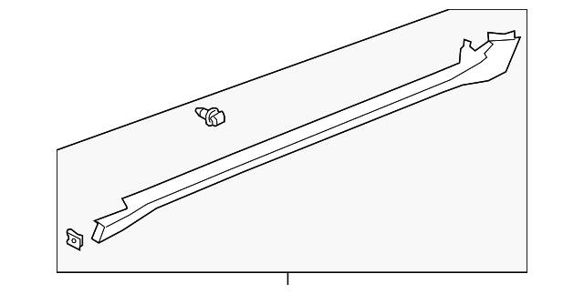 Rocker Molding (Unpainted) 3g8853857agru - View 3