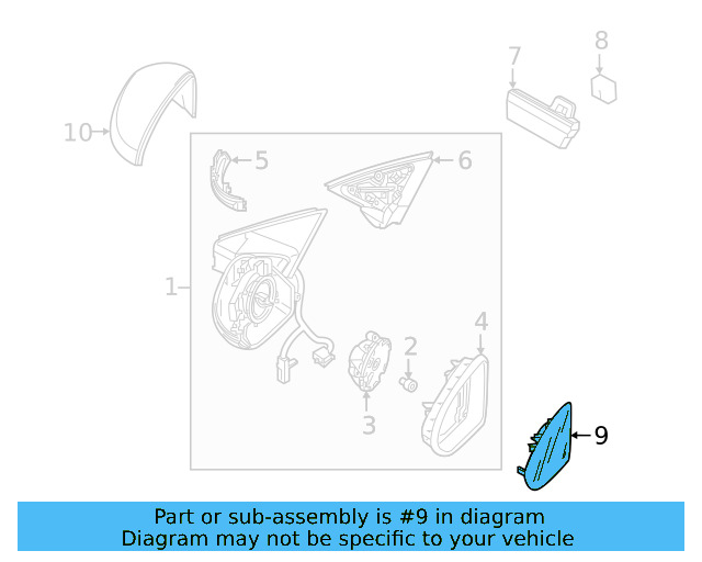 Mirror Glass 17A-857-521-G - View 5