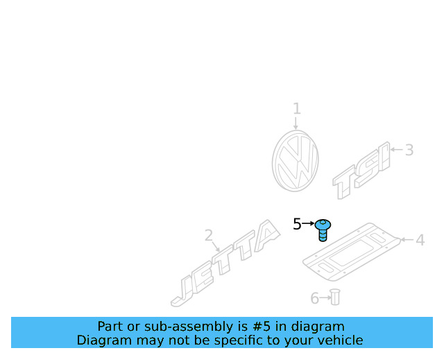 License Bracket Bolt N-104-065-04 - View 4