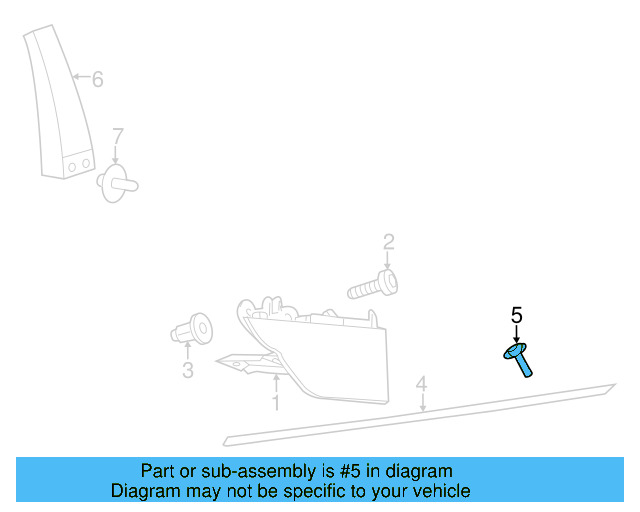 Rocker Molding Fastener WHT-000-188 - View 9