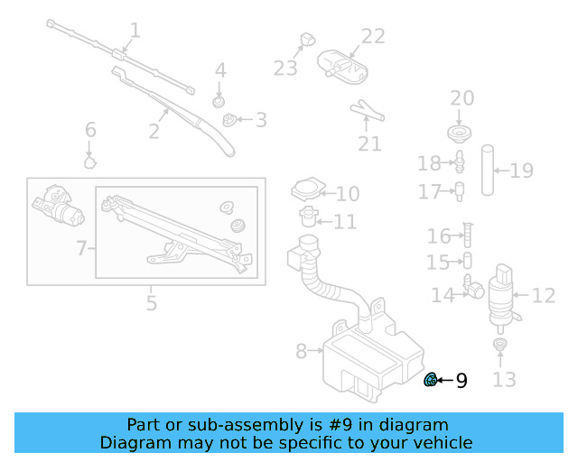 Roof Luggage Carrier Side Rail Nut N-107-370-01