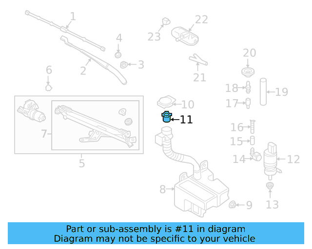 Washer Fluid Strainer 4A0-955-485 - View 20
