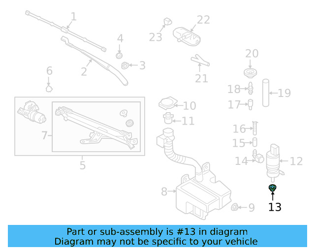 Washer Pump Seal 443-955-465 - View 20