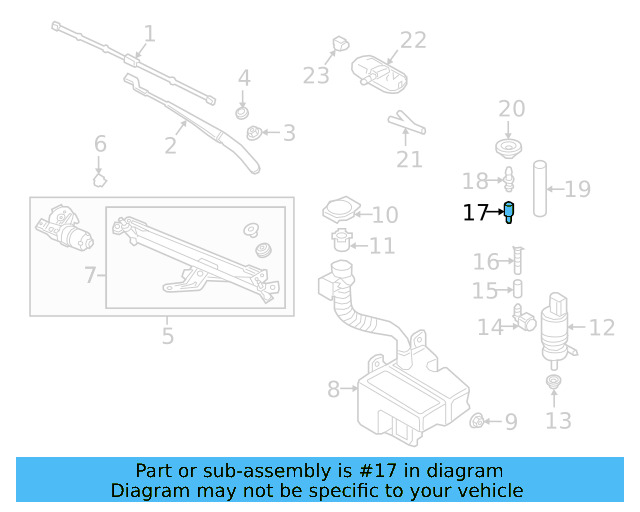 Washer Hose Elbow 3B0-955-665-C - View 112
