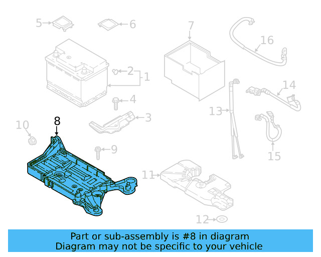 Battery Tray 5Q0-915-331-K - View 21