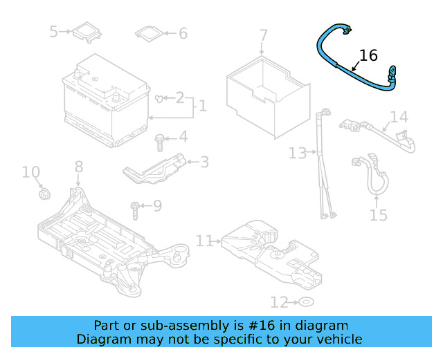 Ground Cable 5Q0-971-250-AH - View 7