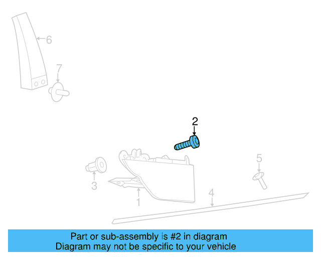 Fender Liner Extension Screw N-103-546-02 - View 108