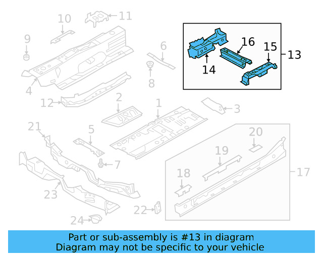Seat Support 5Q0-802-226-M - View 3