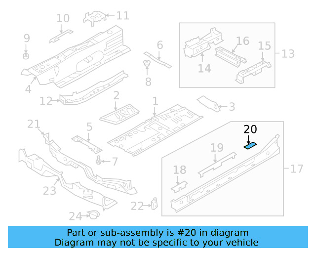Sill Reinforced 5Q0-802-311-B - View 3