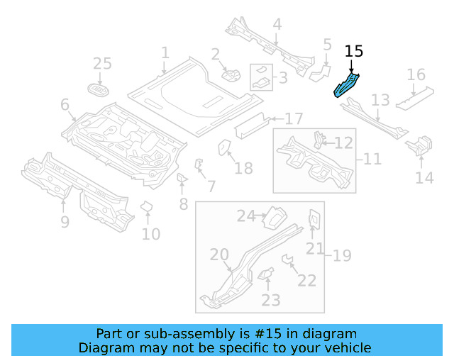 Floor Reinforced 5Q0-803-114-A - View 4