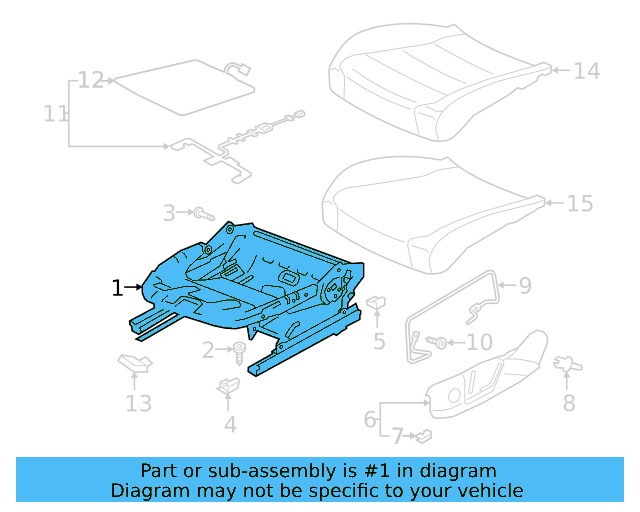 Seat Frame 5QM-881-106-J - View 4