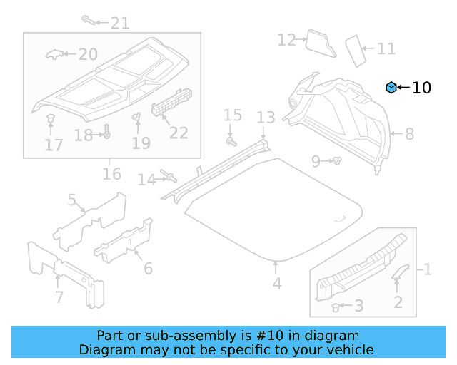 Side Trim Panel Pad 17A-867-683 - View 2