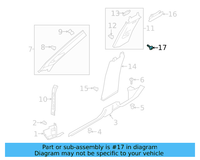 Trim Screw N-105-072-01 - View 7