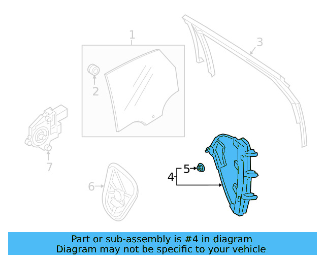Window Regulator 17A-839-462-D - View 4