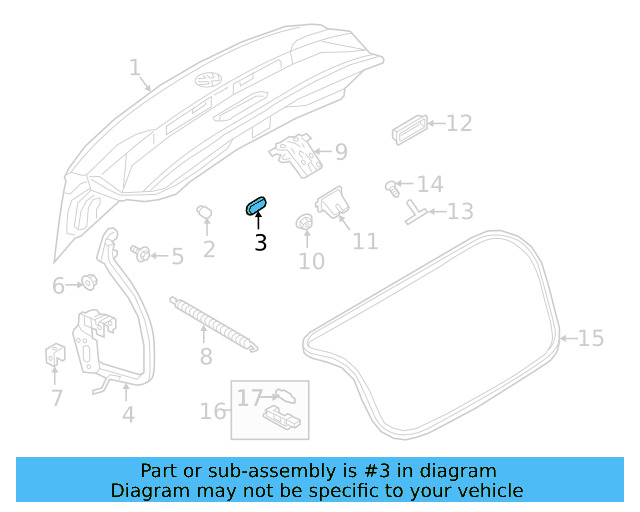 Trunk Lid Plug N-910-550-01 - View 3