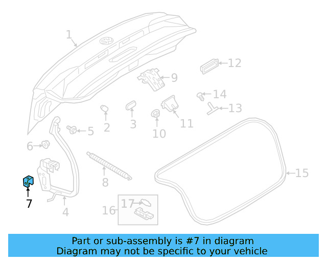 Hinge Buffer 34D-827-499-B - View 3