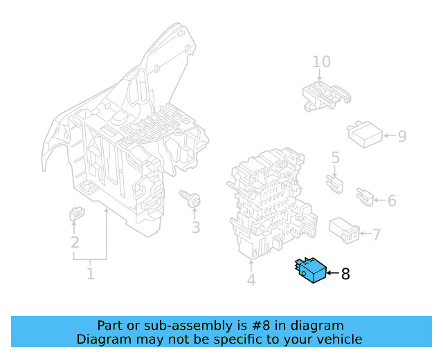 Fuel Pump Relay 4H0-951-253-A - View 121