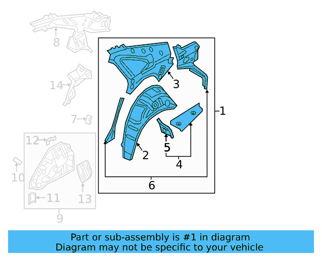 Inner Panel Assembly 17A-809-603-A - View 3