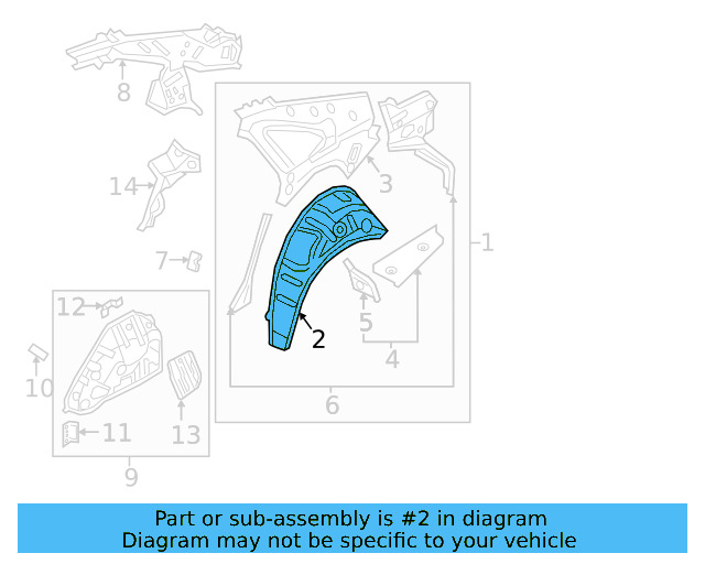 Outer Wheelhouse 17A-809-411-A - View 3