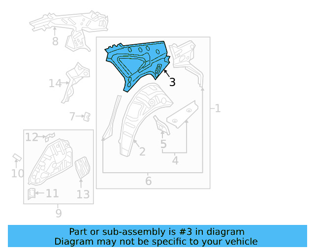 Upper Panel 17A-809-406-A - View 3