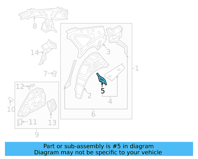 Filler Trim Reinforcement 17A-809-819 - View 3