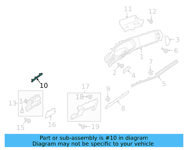 Instrument Panel Insert 5G0-863-501-A - View 4