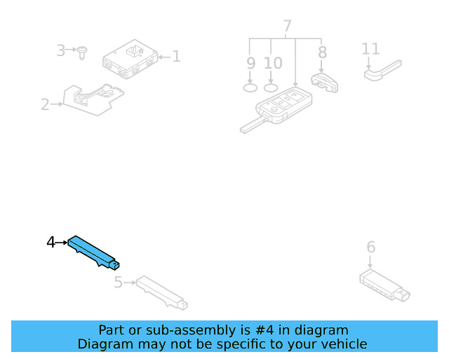 Keyless Entry Antenna 5K0-962-132-B - View 36