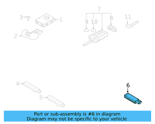 Keyless Entry Antenna 5Q0-962-131 - View 8