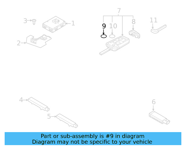 Keyless Entry Transmitter Battery N-105-283-01 - View 5
